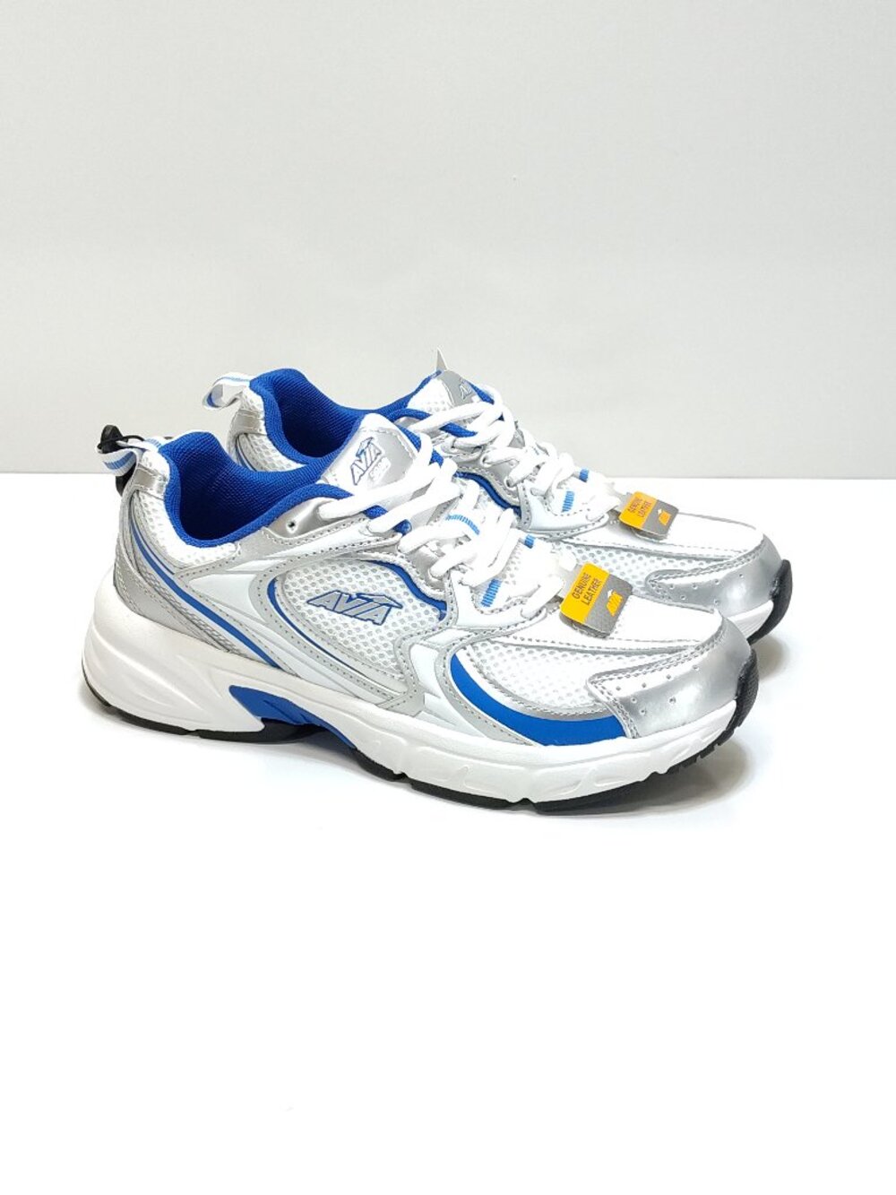 Avia AV 5000 Chunky Sneaker Size 7 Athletic Walking Shoe Leather Mesh Trainer